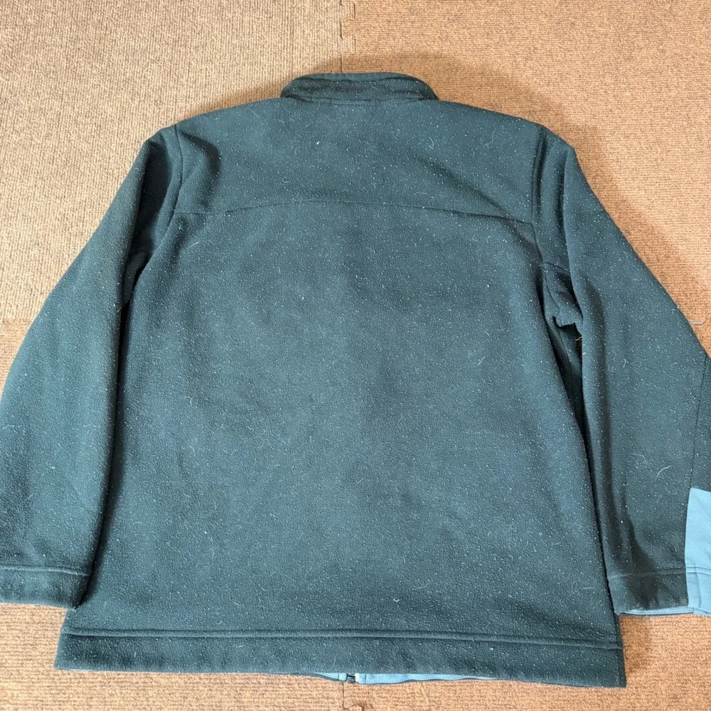 The‎ North Face Mens XL Full Zip Fleece Jacket Black Grey Denali Style